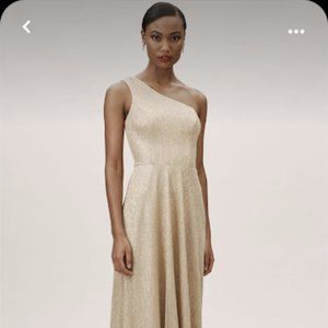 BHLDN Gold Dress, bridesmaid dress, formal dress, NWT
